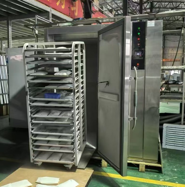 blast freezer with food trays for rapid freezing